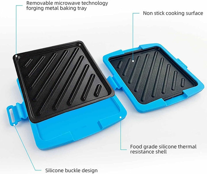 Sandwichmaker Grillkäsezubereiter Blau, Blau