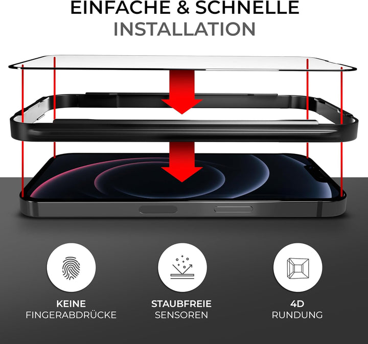 CELLBEE Kompatibel mit iPhone 14 Plus Displayschutzfolie The Curved, inkl. Applikator,Force Treatmen