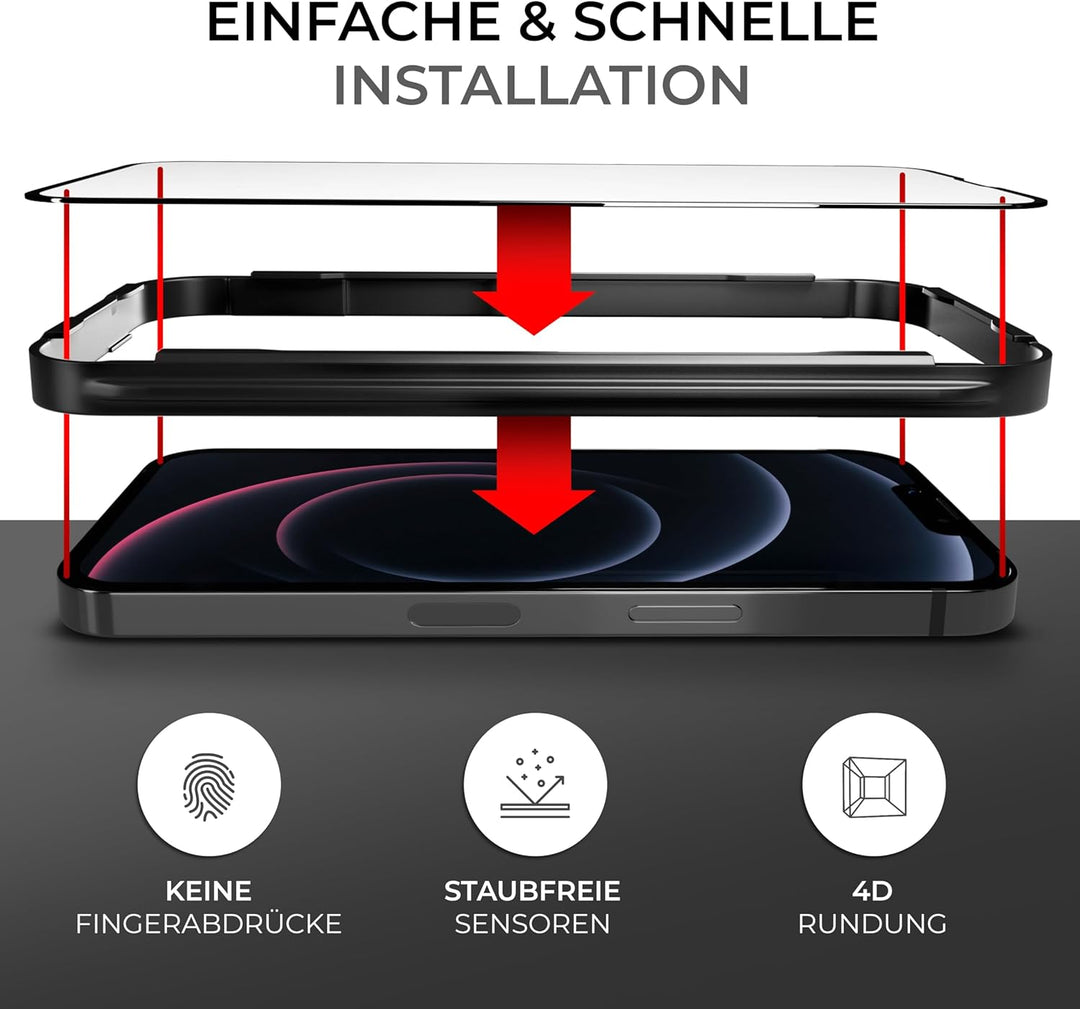 CELLBEE Kompatibel mit iPhone 13 Pro Max Displayschutz The Curved, inkl. Applikator, Force Treatment