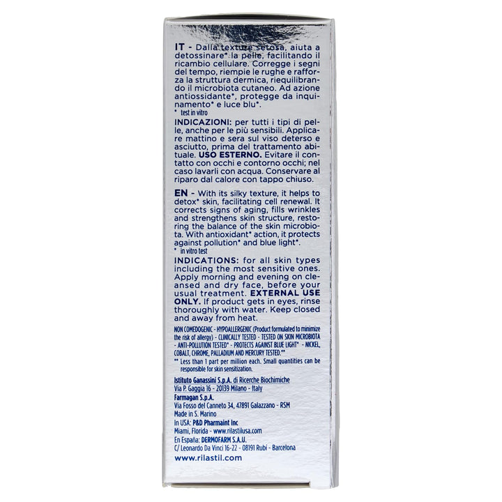 Rilastil Multirepair H.A. Detox-Serum, Antioxidant und Reparatur, feuchtigkeitsspendend und füllend