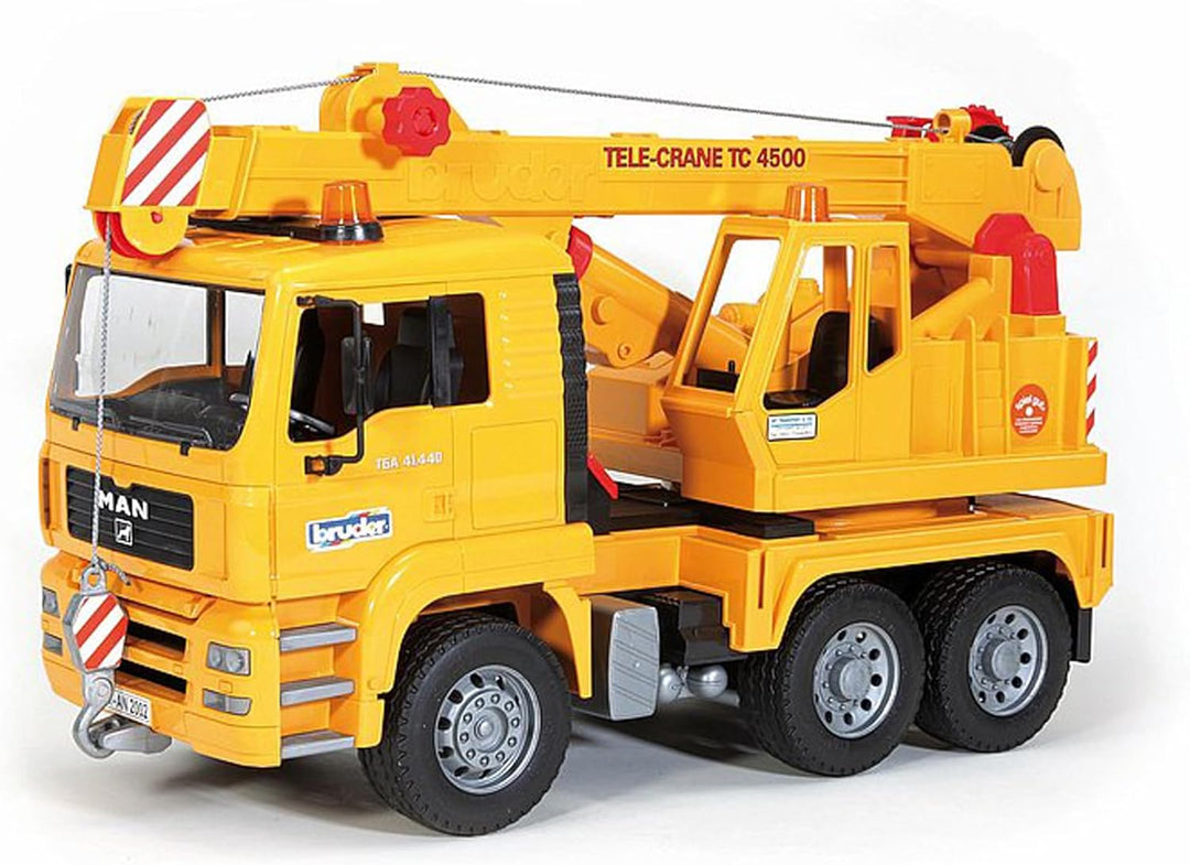 bruder 02754 - Man TGA Kran LKW - 1:16 Lastwagen, Laster, Kranwagen, Baufahrzeug, Baustelle