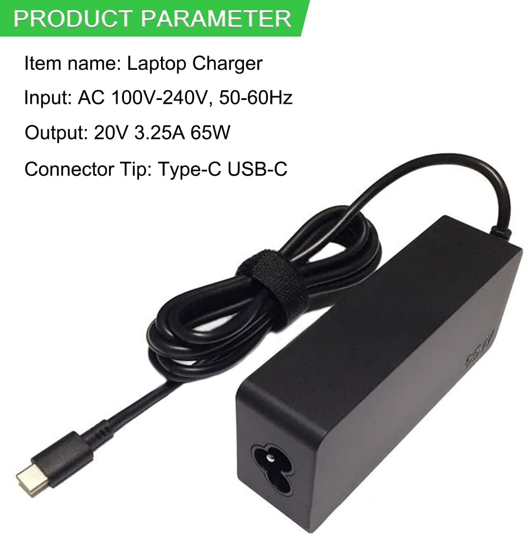 XITAIAN 20V 3.25A 65W ADLX65YLC3A Adapter Netzteil Ladegerät Ladekabel Ersatz für Lenovo ThinkPad X1