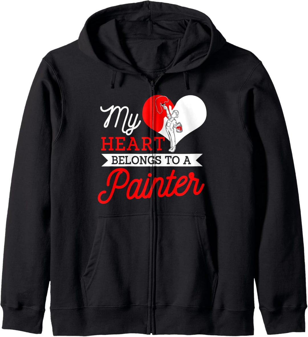 Maler Geschenke Frau Freundin Mein Herz gehört zu Kapuzenjacke