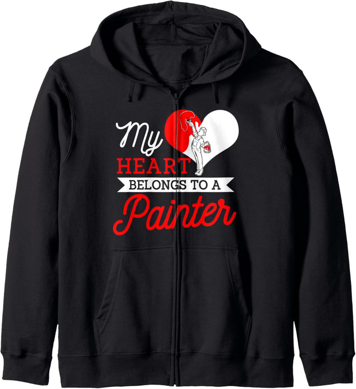 Maler Geschenke Frau Freundin Mein Herz gehört zu Kapuzenjacke