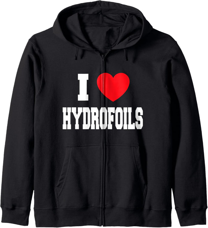I Love Hydrofoils Kapuzenjacke