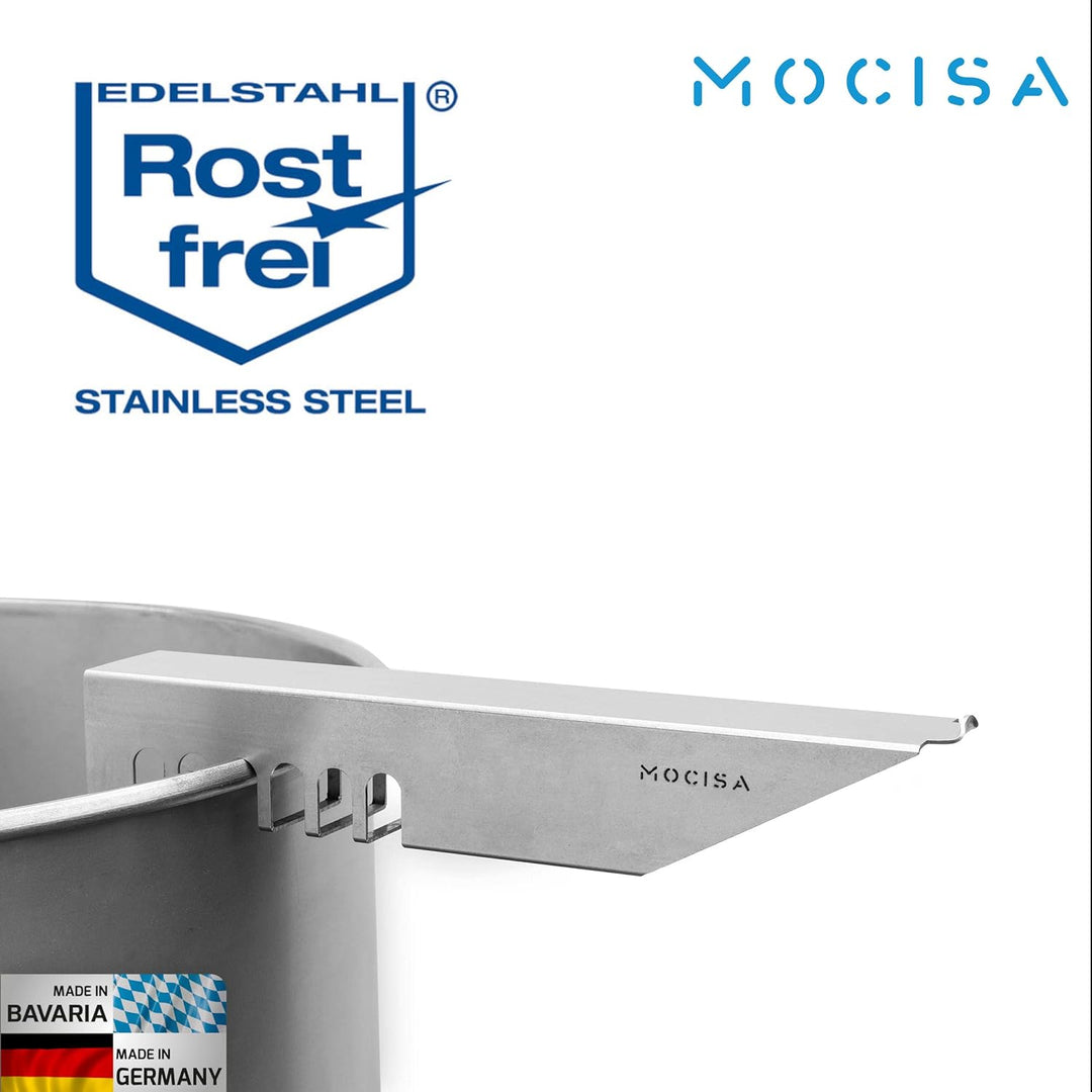 mocisa Universal Auflageleisten für Feuerplatte | Grillplatte | Plancha | Grösse einstellbar | Absta