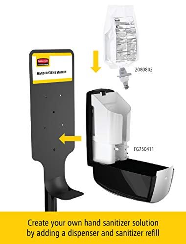 Rubbermaid FN381 AutoFoam Handhygienestation Ständer, Schwarz, Schwarz