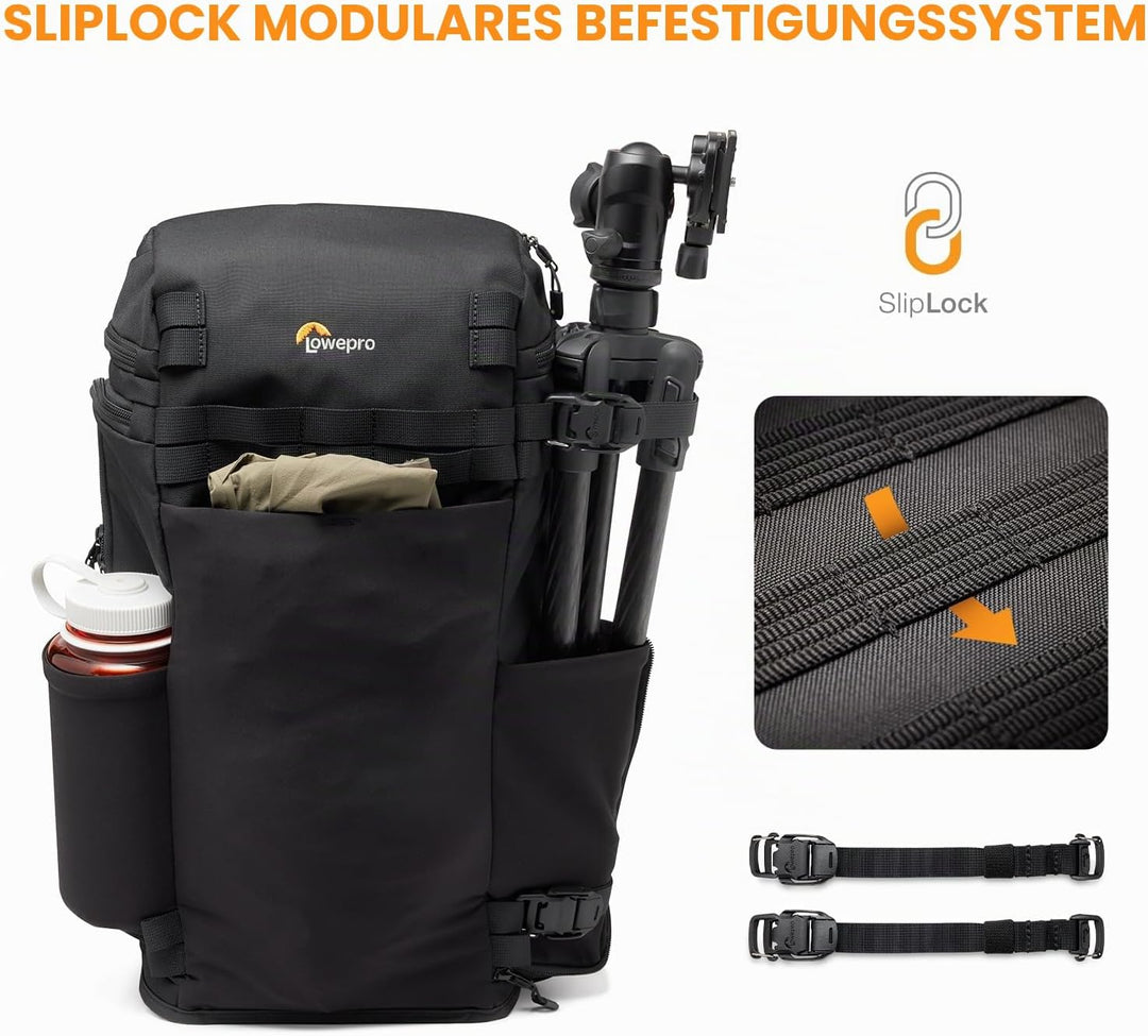 Lowepro ProTactic Lite BP 150 AW III Laptop-Rucksack, Zugriff oben u. seitlich, Profi-Kameratasche,