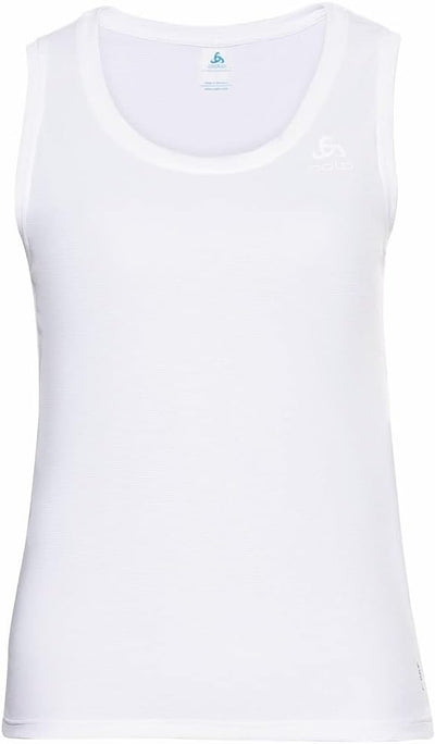 Odlo Damen Active F-Dry Light Eco_141291 Funktionsunterwäsche Tanktop (1er Pack) XS Weiss, XS Weiss