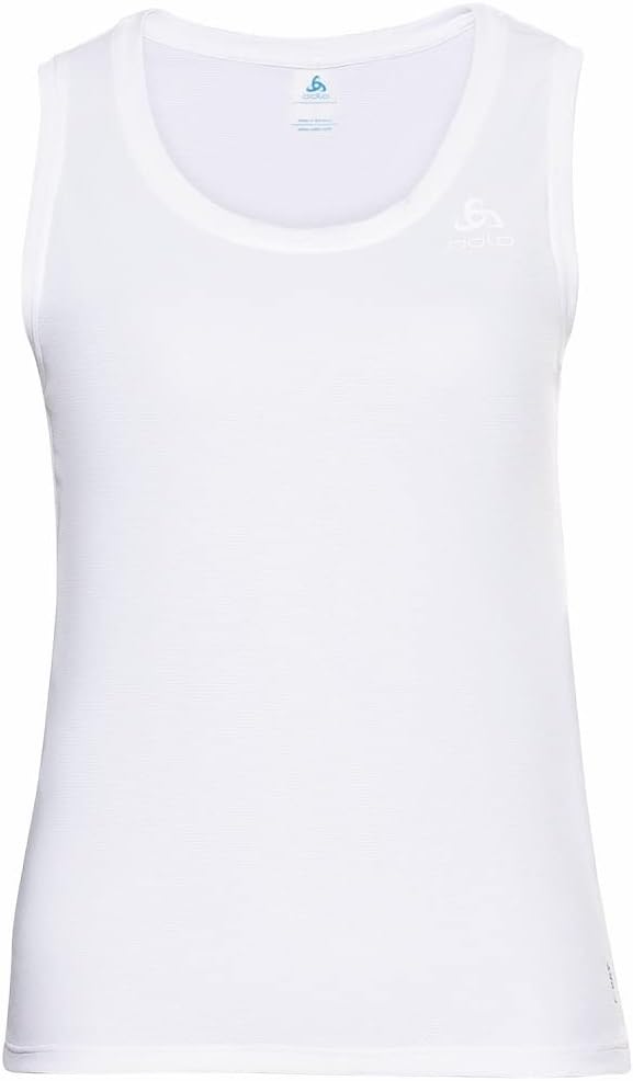 Odlo Damen Active F-Dry Light Eco_141291 Funktionsunterwäsche Tanktop (1er Pack) XS Weiss, XS Weiss