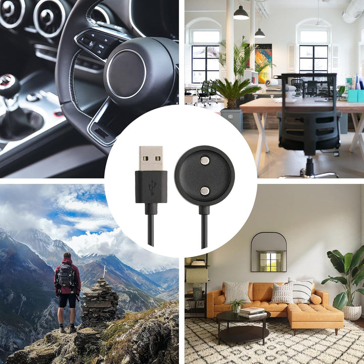kwmobile USB Kabel Charger kompatibel mit Suunto 9 Peak Pro Ladekabel - Smart Watch Ersatzkabel - Fi