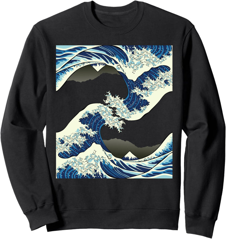 The Great Wave Off Kanagawa Welle Japanische Kultur Japan Sweatshirt
