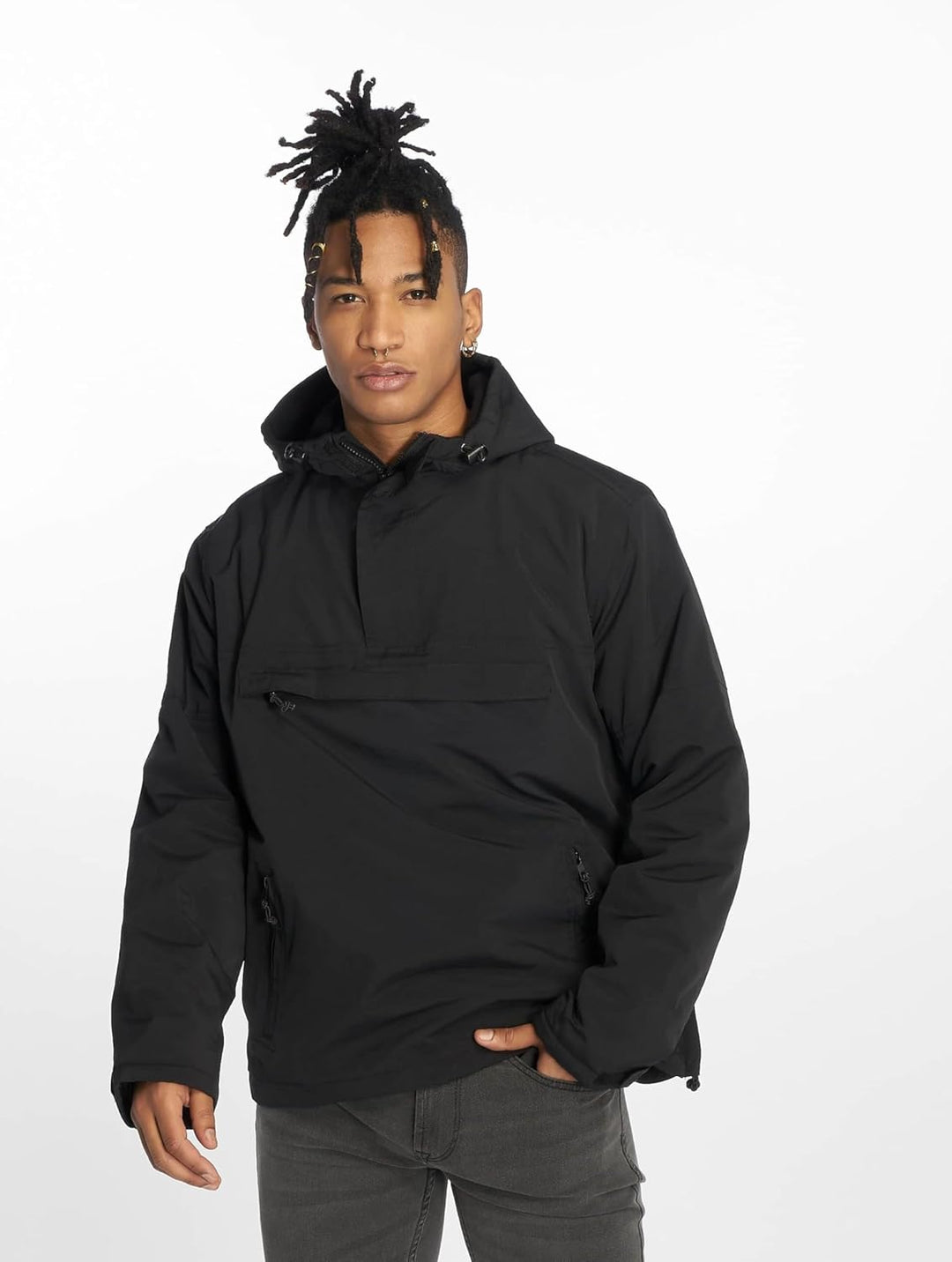 Brandit Windbreaker, Viele Farben, Grössen S bis 5XL S Schwarz, S Schwarz