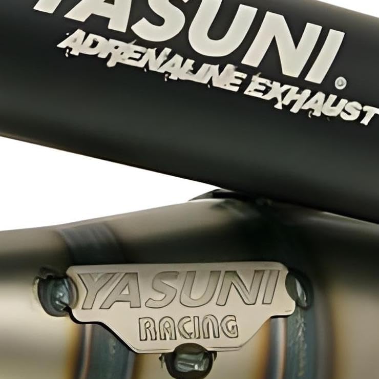 Auspuff Yasuni Carrera 21 schwarz für Minarelli liegend