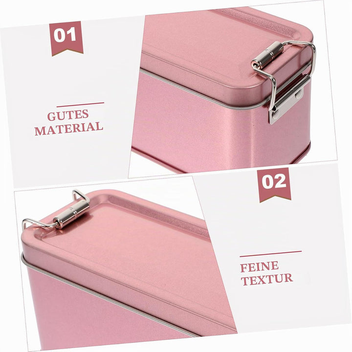 Weissblech Keksdose Mit Deckel Rechteckige Aufbewahrungsbox Für Kekse Und Süssigkeiten Stabile Metal