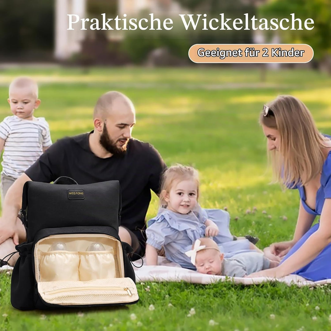 MISS FONG Baby Wickelrucksack Wickeltasche, Wickelrucksack Gross Rucksack Babytaschen Wickeltasche O