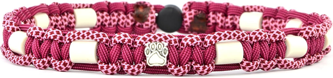 EM-Keramik-Halsband für Hunde & Katzen - Massanfertigung EM-Band Original US-Paracord (31-40 cm, Him
