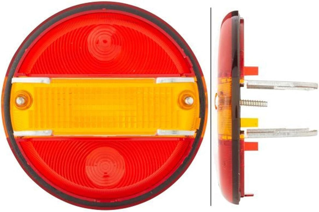 Hella Rückleuchte - Glühlampe - 24V / 12V - Anbau/geschraubt - ECE/ADR/GGVS/nicht SAE - Lichtscheibe