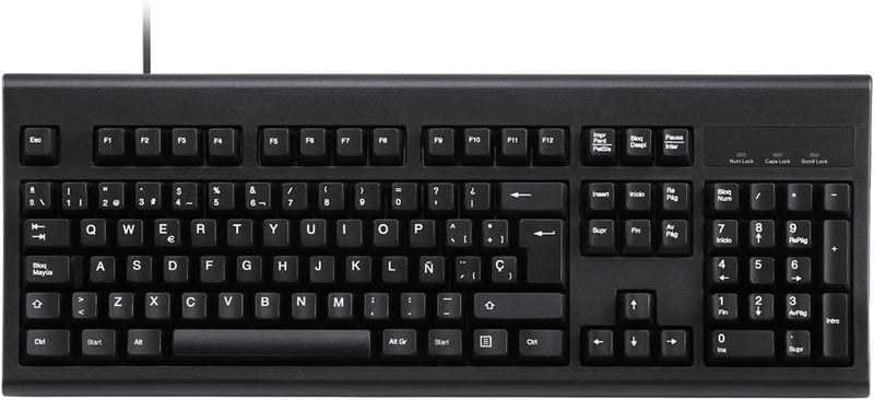 Perixx PERIBOARD-106 USB-Tastatur - Hohe Leistung - Hohe Tasten - Full-Size mit Ziffernblock - Schwa