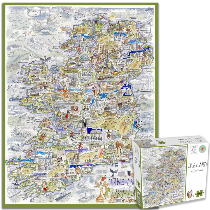 Map of Ireland Jigsaw 1000 Piece Puzzle