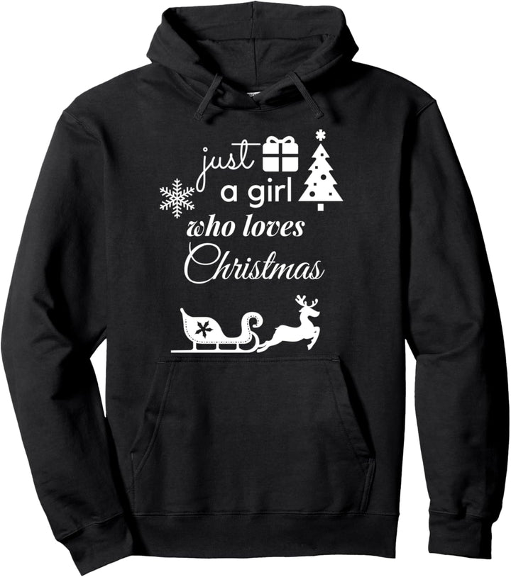 Nur ein Mädchen, das Weihnachtsferien Winter Weihnachten Pullover Hoodie