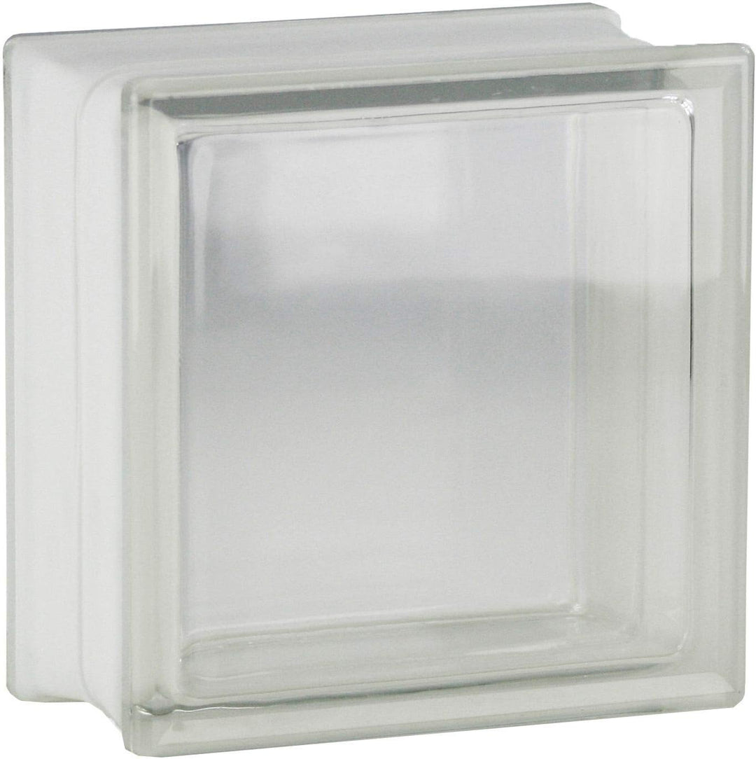 Fuchs Design 4 Stück Glassteine Vollsicht Klar 1-seitig satiniert 19x19x10 cm 1-seitig satiniert Kla