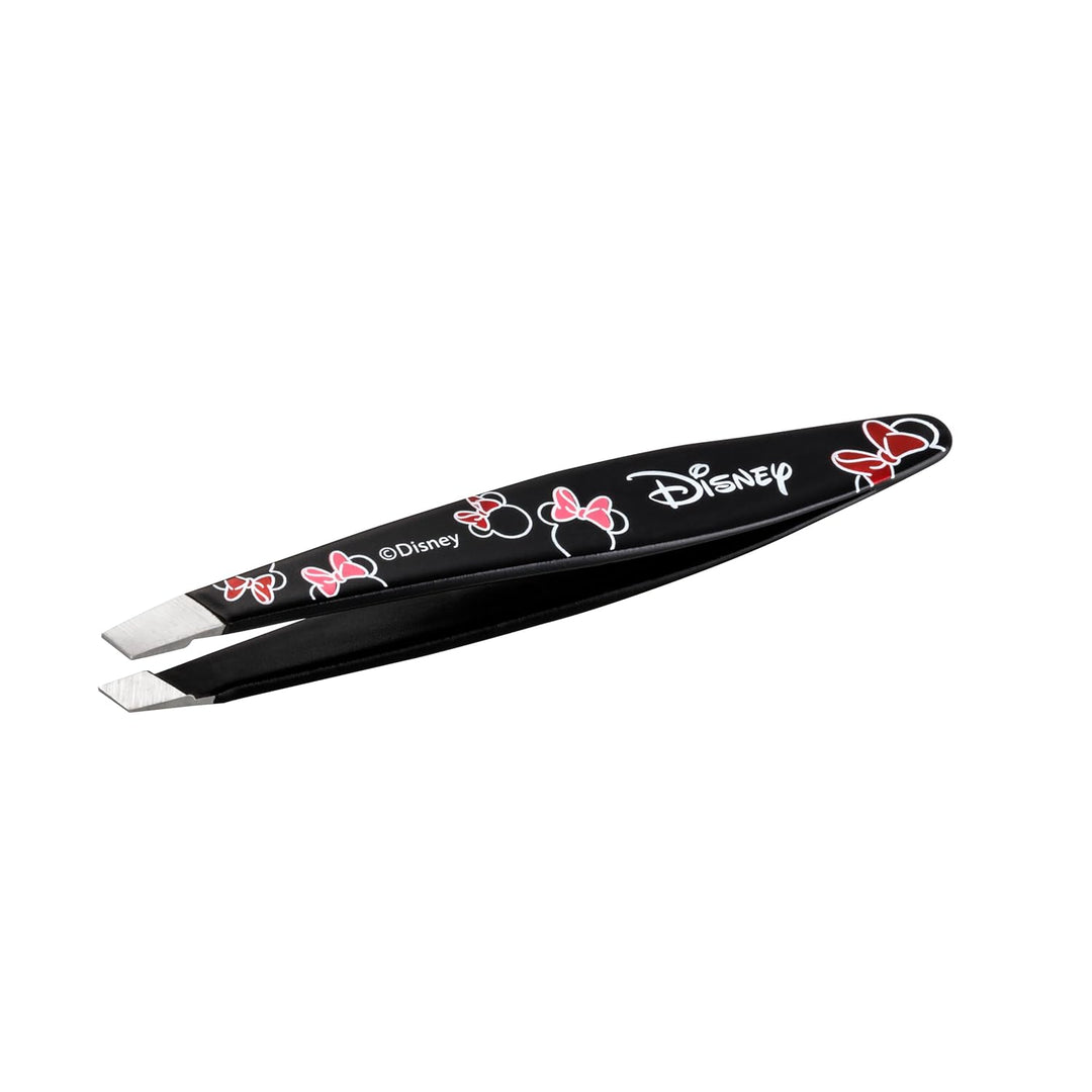 TWEEZERMAN Disney's Minnie Mouse Ear Esistable Mini Schräge Pinzette Schwarz, Schwarz