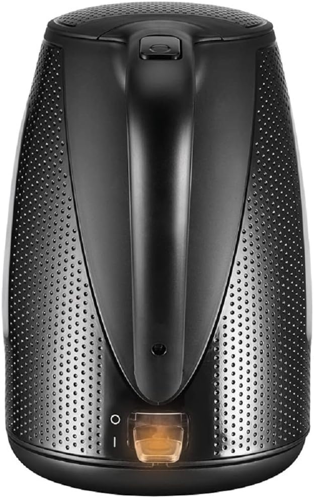 UNOLD 18555 Wasserkocher Golf - Kettle, Schwarz, 1,7 Liter, 2.150 W, 360° drehbarer Sockel, Trockeng
