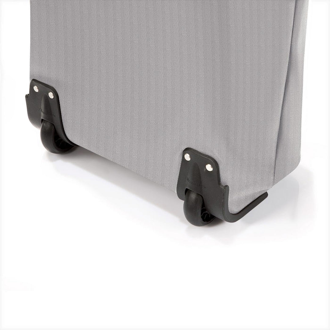 reisenthel Trolley M Tragbarer Einkaufstrolley mit stabilem Aluminiumrahmen, Couleur: Herringbone Gr
