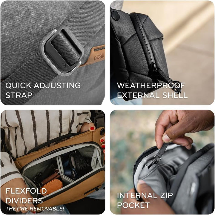 Peak Design Everyday Sling 3L, 6L und 10L, Kelp, 3L, Sling Bag
