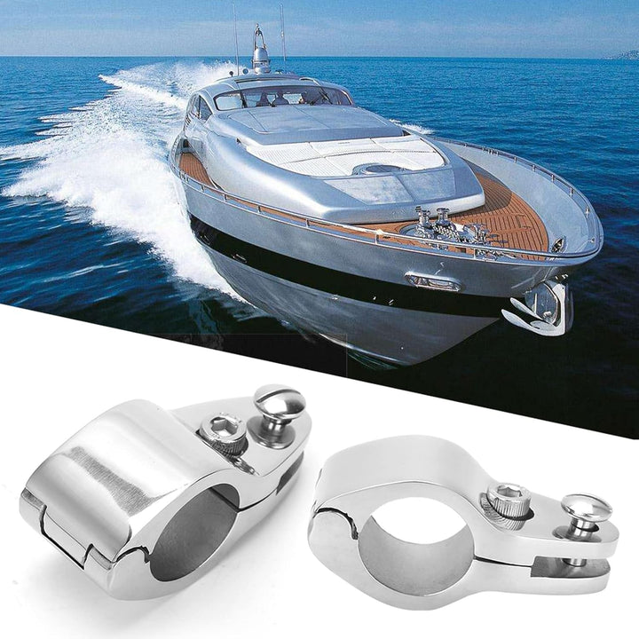 Terisass Boot Bimini Top Klappbacke Schieben 2 Stück Edelstahl Bimini Top Hardware-Beschläge (20 mm,