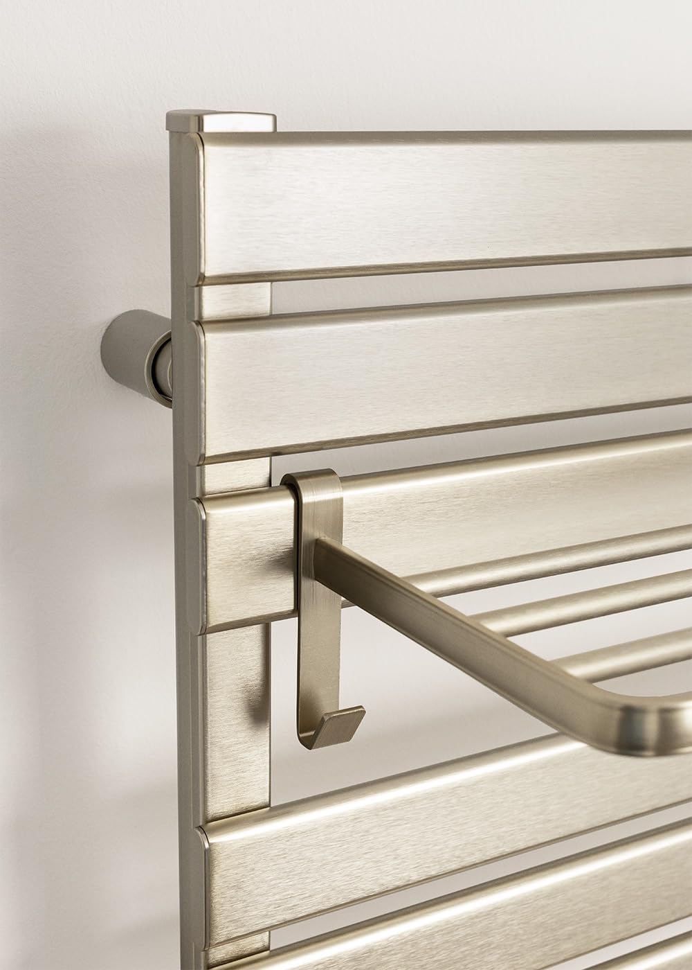 CREATE / WARM Towel 500W / Elektrischer Badheizkörper Edelstahl mit Regal / 96,9x55x5cm / Thermostat