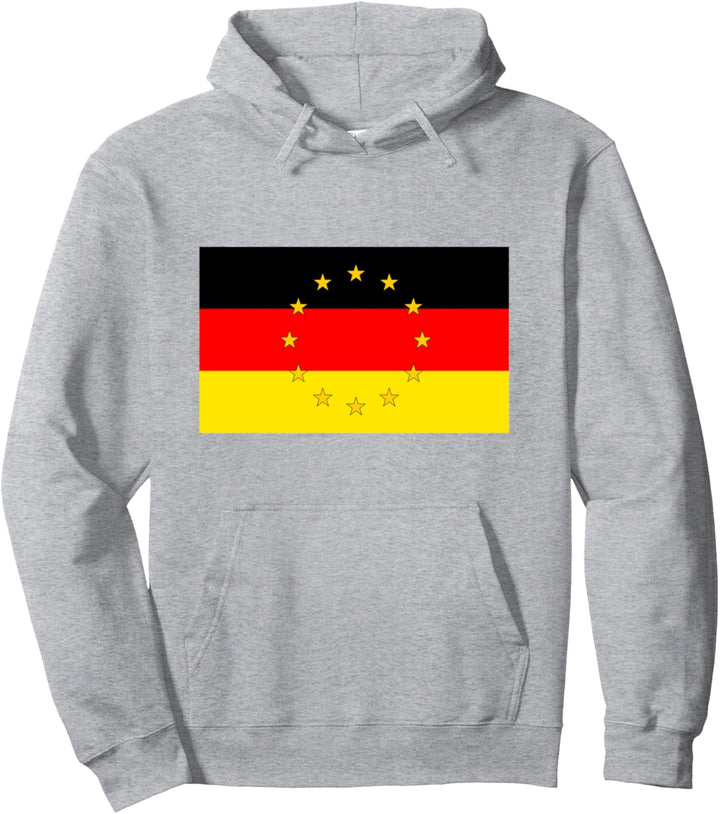 Deutsche Fahne Motiv EU Sterne Deutschland Pullover Hoodie