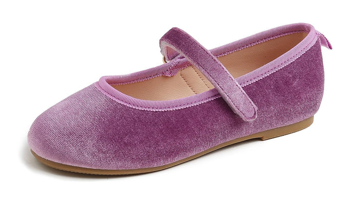 Feversole Girls Cute Dress, Mädchen süsses Kleid Mary Jane Schuhe weiche Party Urlaub Ballerinas 30