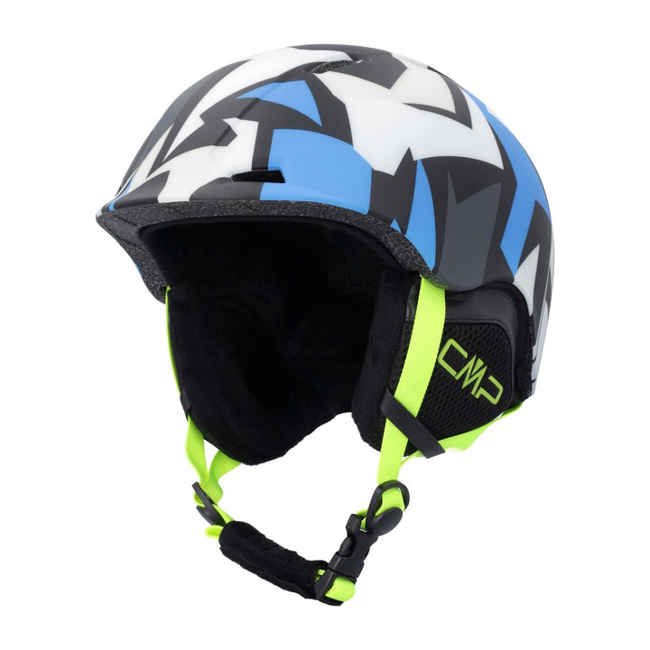 CMP Kinder XJ-4 Helm Snowboardhelm S Blau/Weiss/Schwarz, S Blau/Weiss/Schwarz
