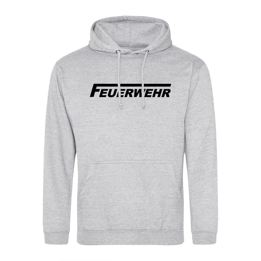 huuraa Unisex Hoodie Feuerwehr langes F Pullover Vegan Grösse 3XL Heather Grey mit Motiv für Lebensr