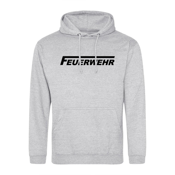 huuraa Unisex Hoodie Feuerwehr langes F Pullover Vegan Grösse 3XL Heather Grey mit Motiv für Lebensr