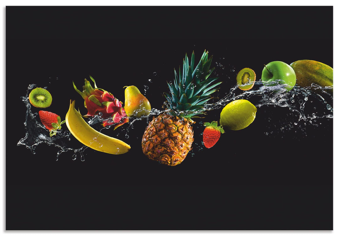 ARTland Küchenrückwand Alu 80x55 cm (BxH) viele weitere Grössen Spritzschutz Küche für Herd Spüle De