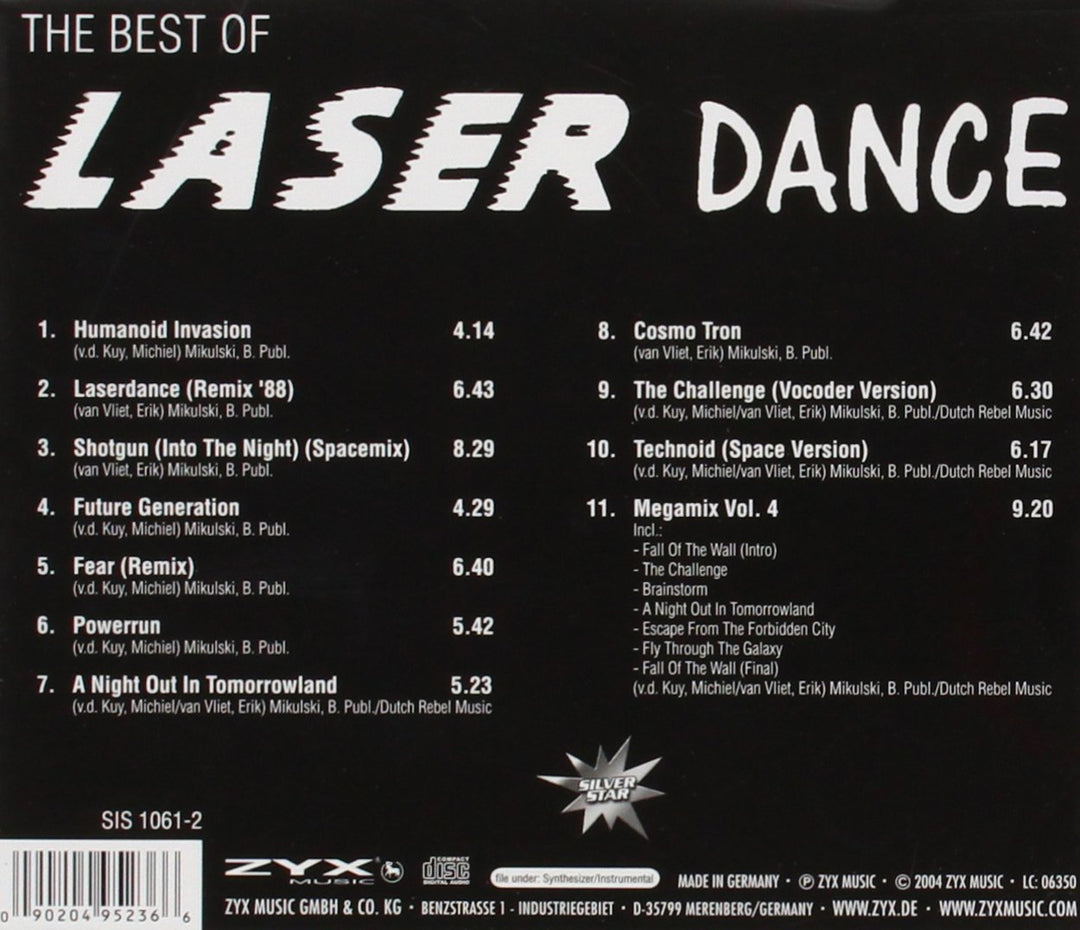 The Best of Laserdance, Audio-CD