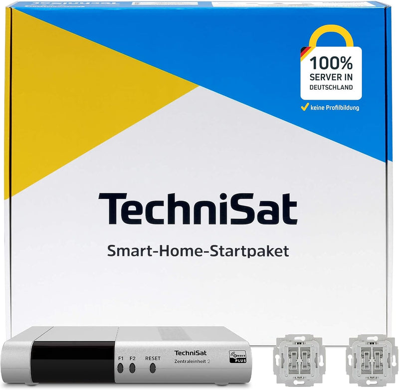TechniSat Smart-Home Startpaket Rollladen BJ1 - Set mit Zentraleinheit 2 und 2-mal Unterputz Rolllad