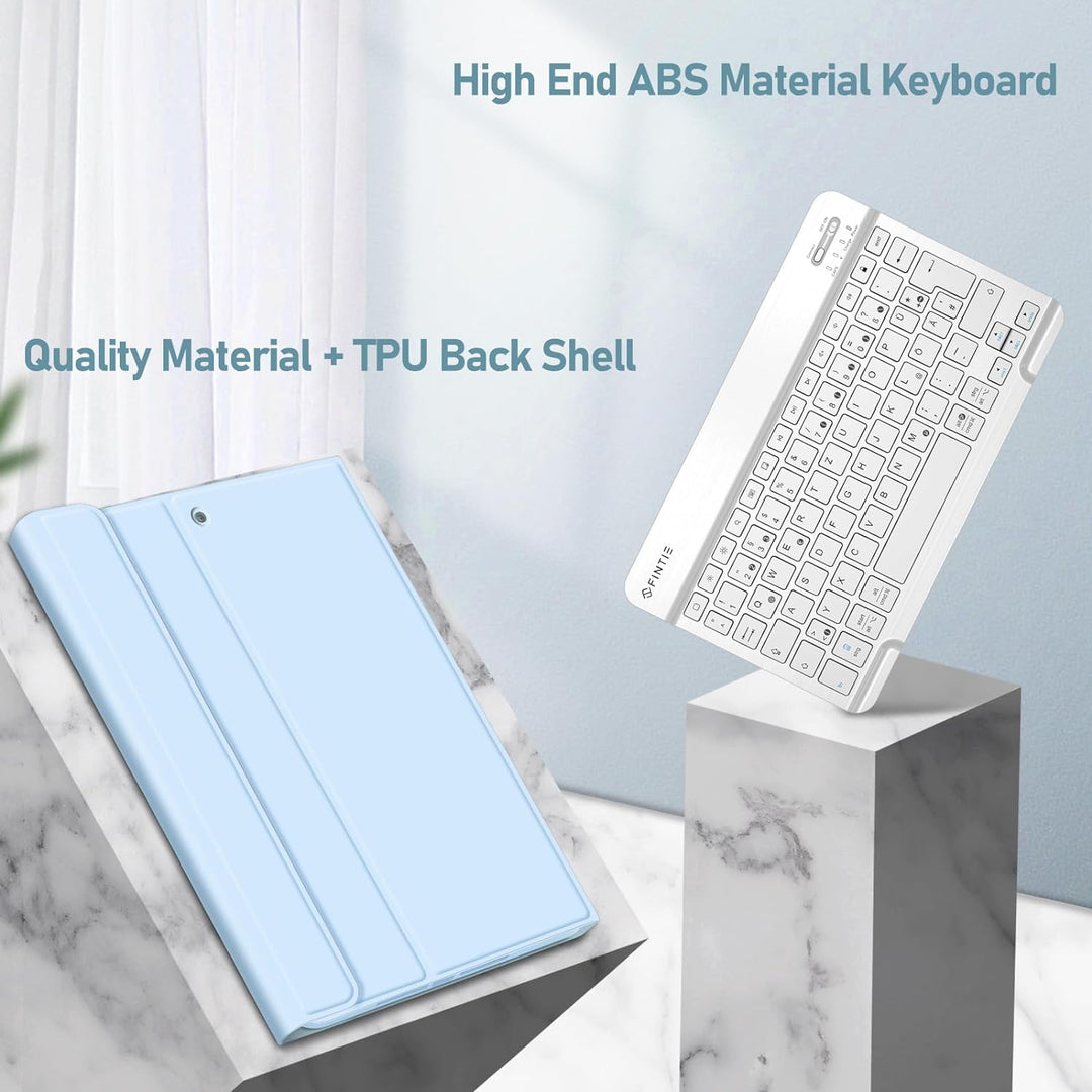 Fintie Tastatur Hülle für iPad 10.2 Zoll (9/8/ 7 Generation - 2021/2020/2019), Schutzhülle mit TPU R