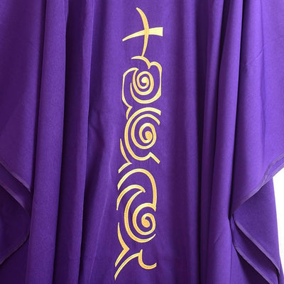 BLESSUME Kirche Priester festes Muster Kasel Vestments Lila (Style#1), Style#1