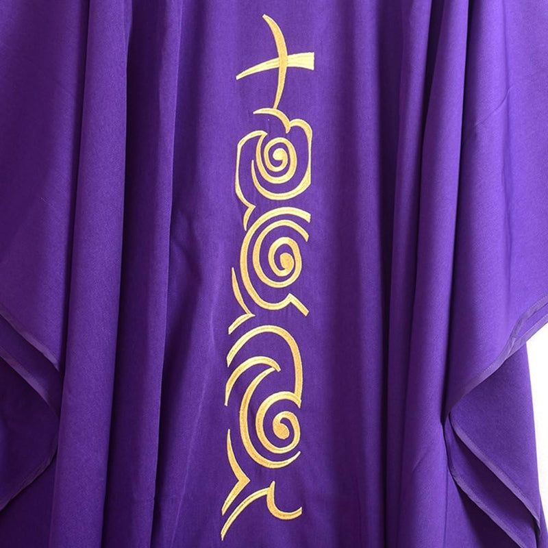 BLESSUME Kirche Priester festes Muster Kasel Vestments Lila (Style