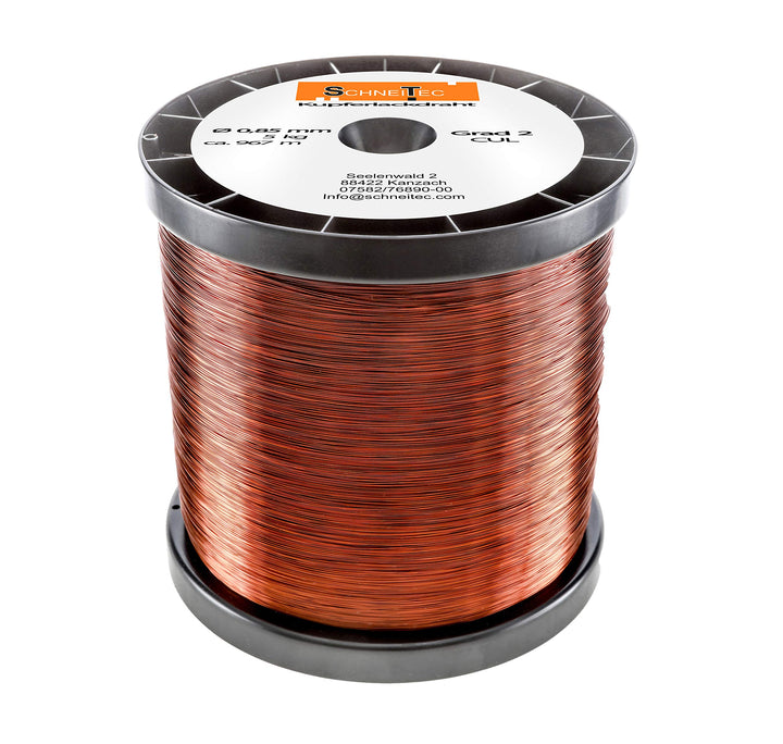 Kupferlackdraht W210 Ø 0,85 mm 5 kg CU Lackdraht Grad 2 CUL Kupferdraht Gewicht 5 Kilogramm Durchmes