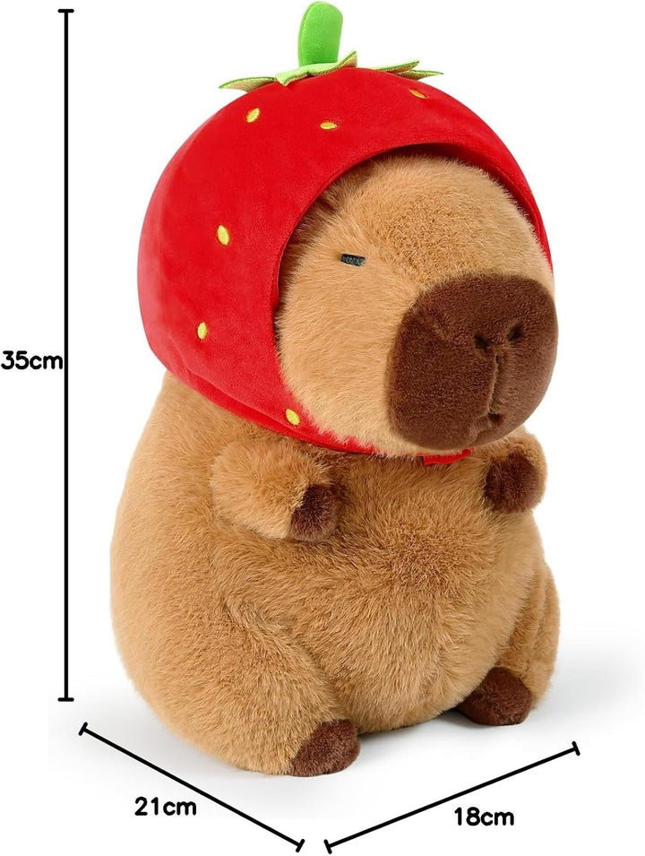 shownicer Plüschtier Capybara Kuscheltier Stofftier Kawaii Capybara Plüsch Kissen Spielzeug Wurfkiss