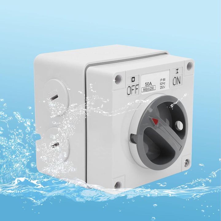 IP66 Wasserdichter Schalter 250V 2 Positionen Drehwahlschalter Staubdichter Ein Aus Schalter für den