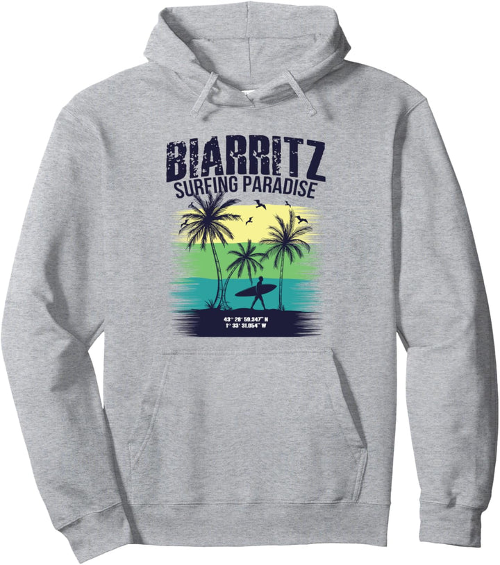 Biarritz Frankreich Surfer Pullover Hoodie