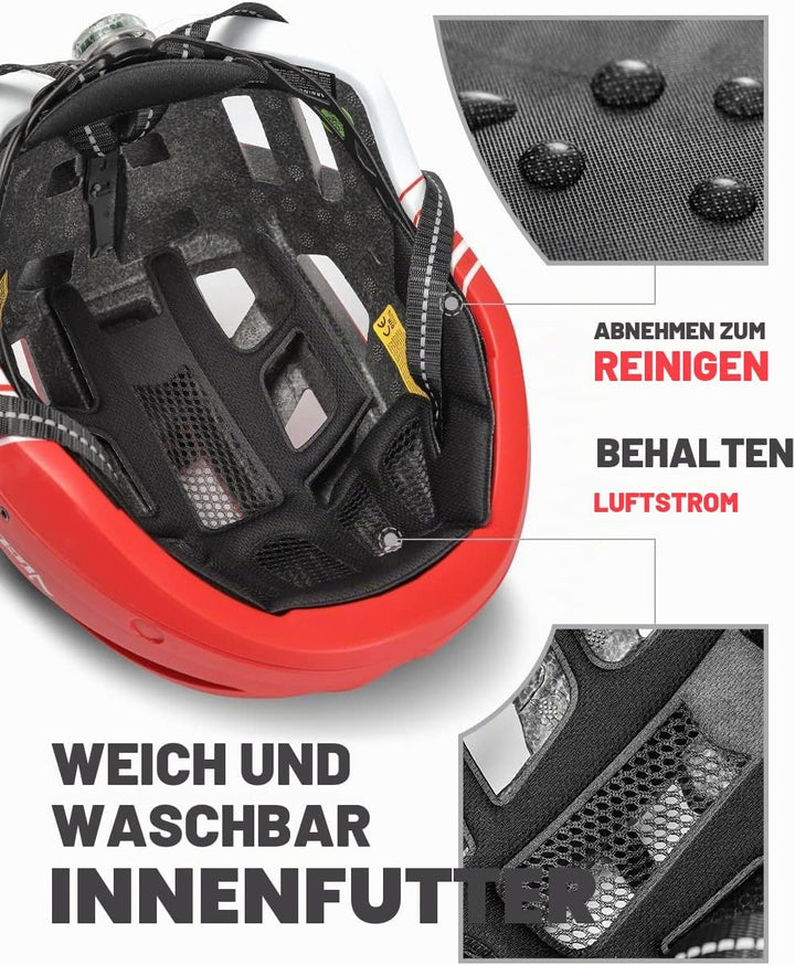 VICTGOAL Fahrradhelm MTB Mountainbike Helm mit magnetischem Visier Abnehmbarer Sonnenschutzkappe und