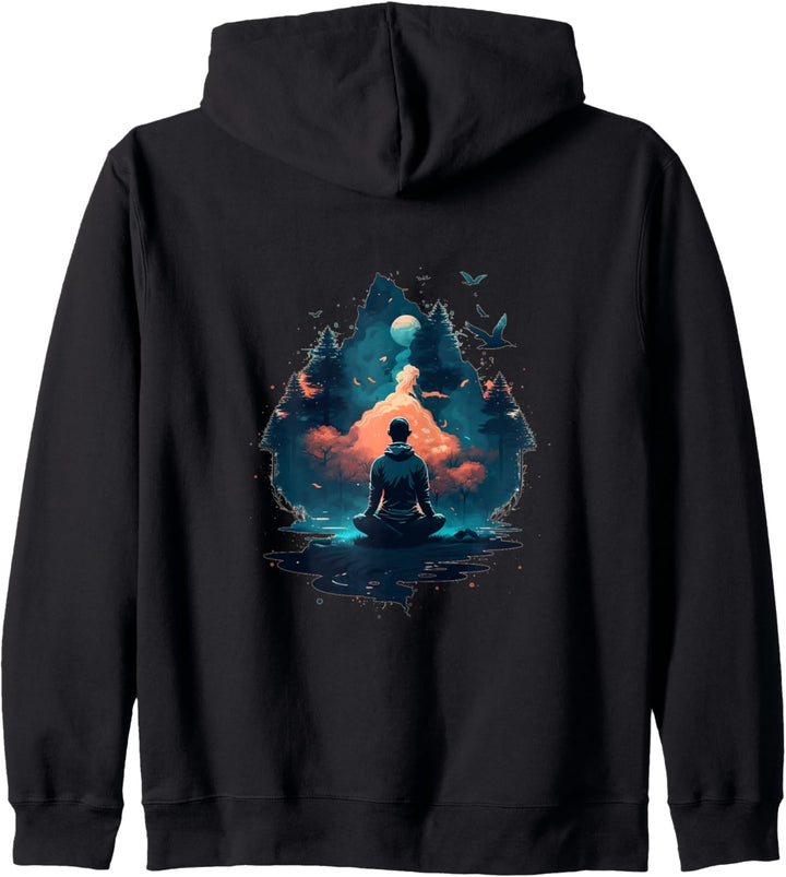 Bunte Meditation Kapuzenjacke