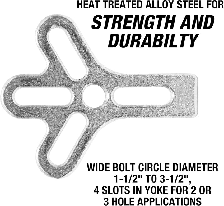 OEMTOOLS 25053 Heavy Duty Harmonic Balancer Puller Set, Heavy Duty